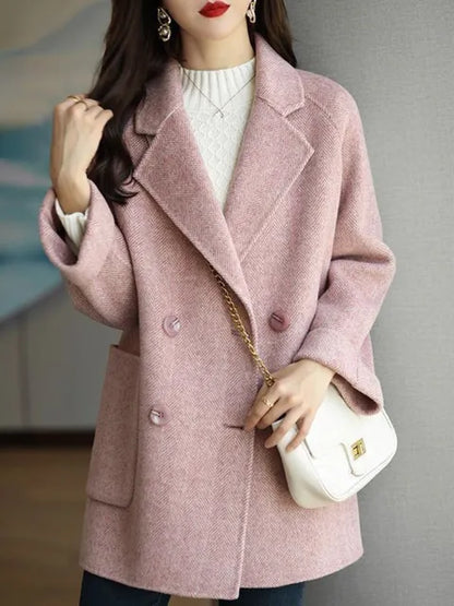 Manteau Long d’Hiver avec Coupe Classique et Fermeture à Boutons pour Femme | Idéal pour Temps Froid