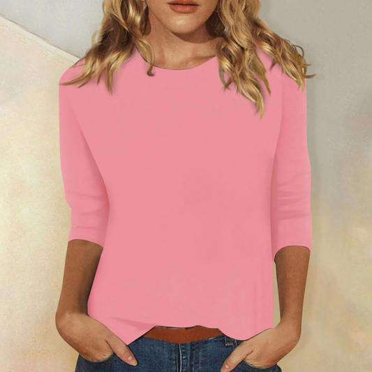 T-shirt À Manches Longues Avec Col Rond Pour Femme | Idéal Pour Toutes Saisons