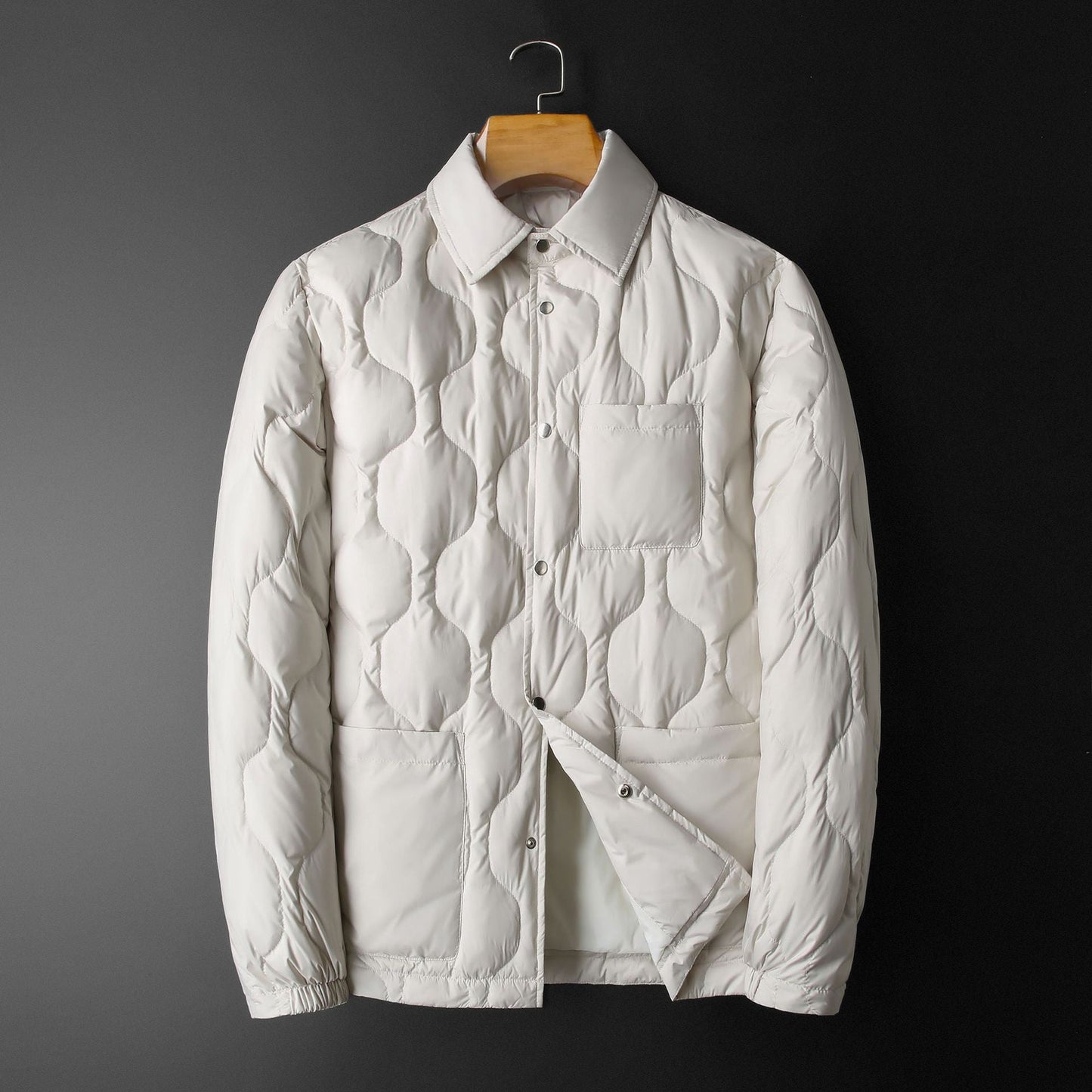 Manteau Long avec Col Polo pour Hommes | Idéal pour l’Hiver