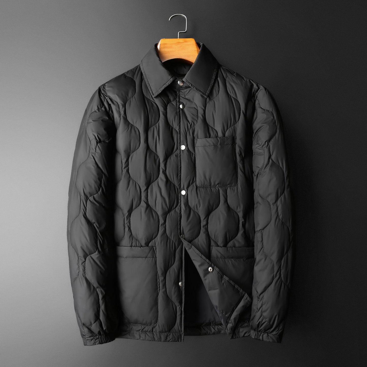 Manteau Long avec Col Polo pour Hommes | Idéal pour l’Hiver