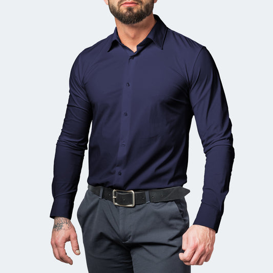 Chemise pour Homme À Coupe Classique avec Fermeture Boutonnée | Idéale pour Le Quotidien
