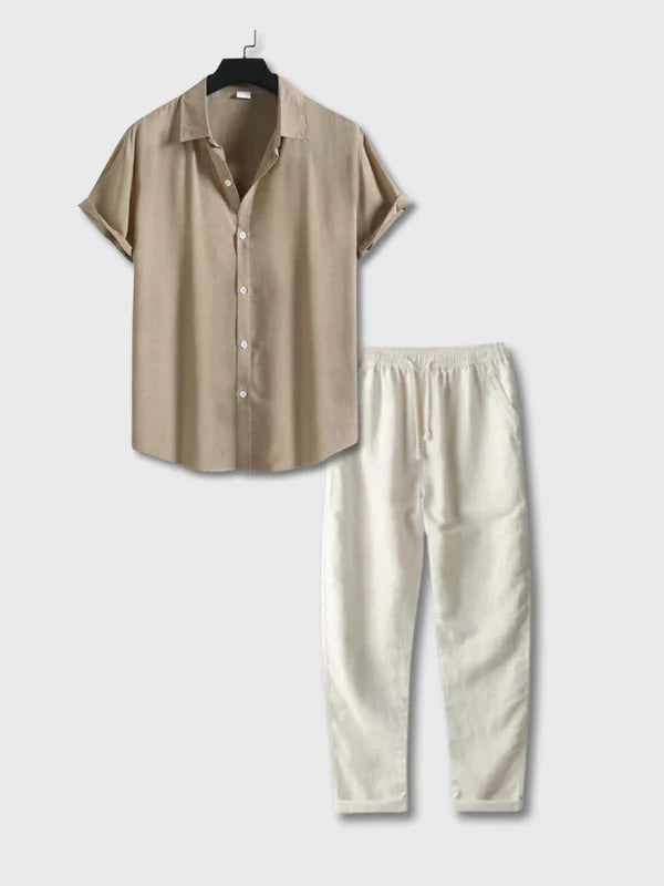 Ensemble D’été Avec Fermeture Boutonnée Pour Homme | Idéal Pour Les Soirées Estivales