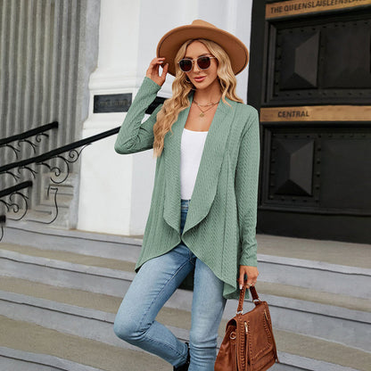 Gilet Texturé avec Coupe Droite pour Femmes | Idéal pour l'Automne