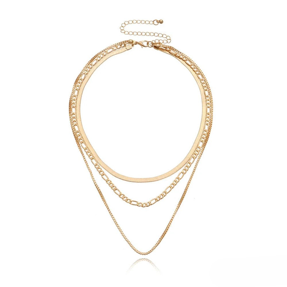Collier Superposé 3 Pièces Pour Femme | Idéal Pour Un Usage Quotidien Ou Des Occasions