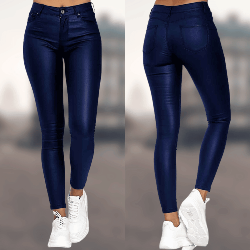 Pantalon à Coupe Ajustée avec Détails Structurés pour Femme | Idéal pour Tenues Habillées ou Décontractées