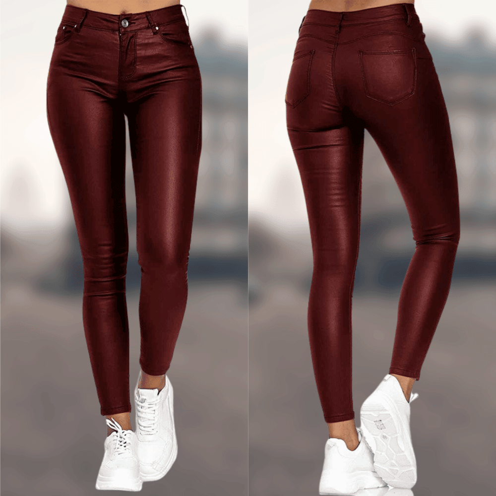 Pantalon à Coupe Ajustée avec Détails Structurés pour Femme | Idéal pour Tenues Habillées ou Décontractées