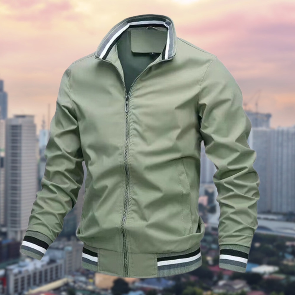 Veste Légère avec Fermeture Avant pour Homme | Idéale pour Printemps et Automne