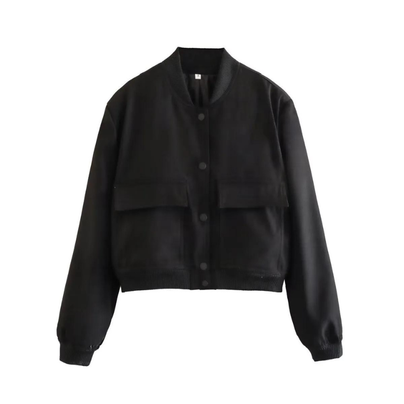 Veste Courte À Fermeture Boutonnée Et Coupe Droite Pour Femme | Idéale Pour Le Printemps Et L’Automne