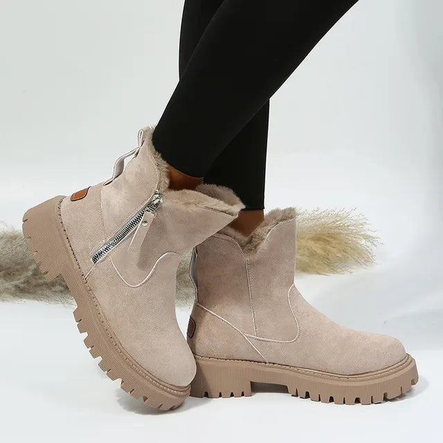 Bottes d’Hiver avec Coupe Montante pour Femmes | Idéal pour Usage Quotidien en Saison Froide