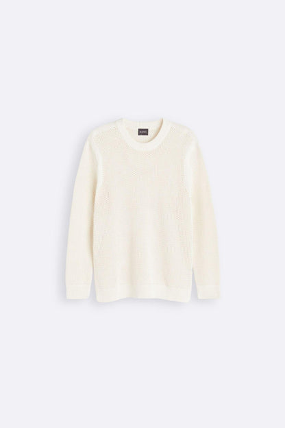 Pull pour Homme avec Col Rond et Motif Structuré | Idéal pour Toute l’Année