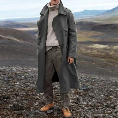 Manteau Long À Coupe Ample pour Hommes | Idéal pour La Mi-saison Et Les Journées Fraîches