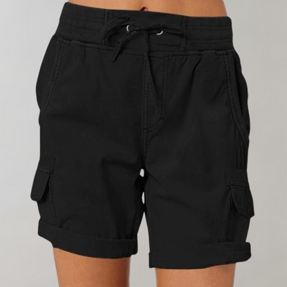Short Taille Haute avec Ceinture Élastique pour Femme | Idéal pour l'Été