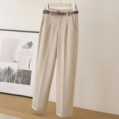 Pantalon De Printemps Taille Haute Avec Coupe Ample Pour Femme | Idéal Pour Tenues Quotidiennes