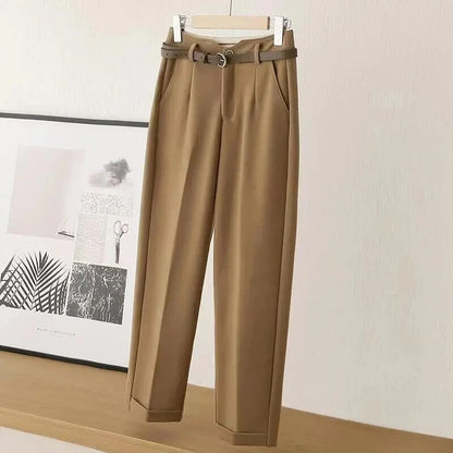 Pantalon De Printemps Taille Haute Avec Coupe Ample Pour Femme | Idéal Pour Tenues Quotidiennes