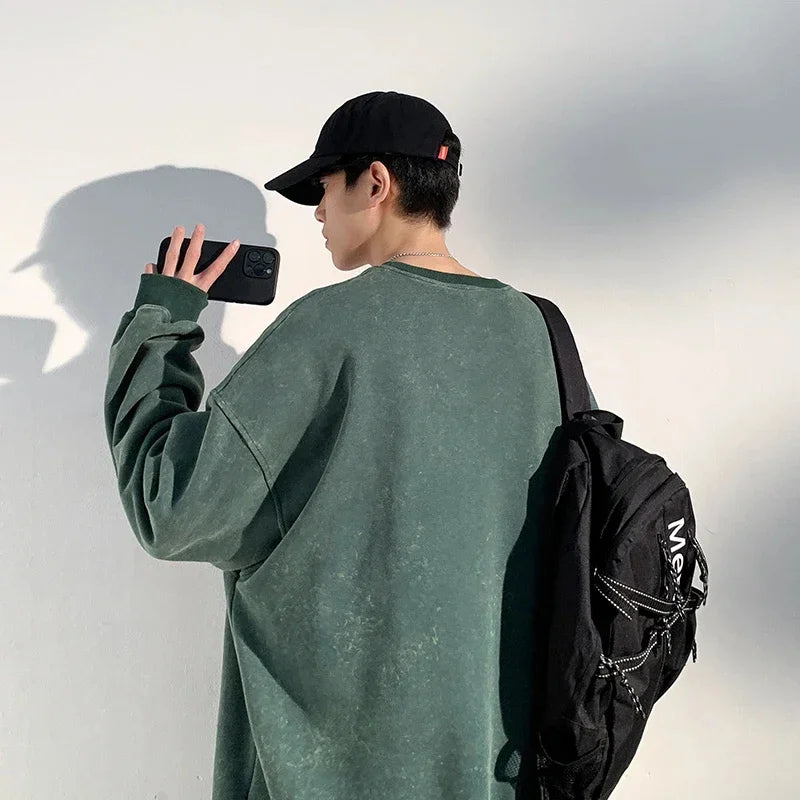 Sweat-Shirt Homme à Coupe Ample pour Usage Quotidien | Idéal pour la Mi-Saison