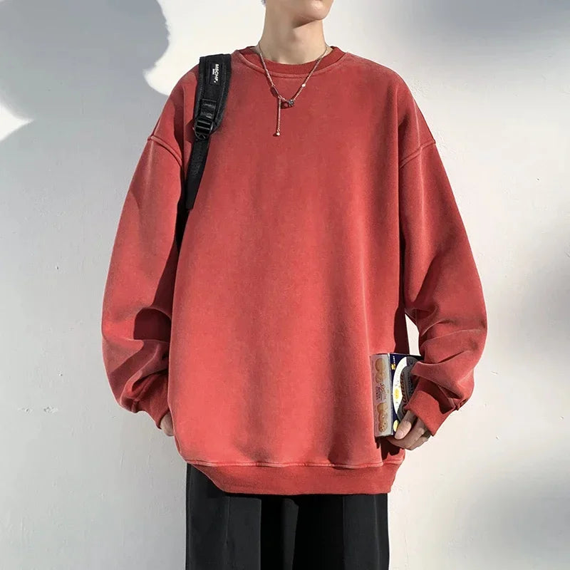 Sweat-Shirt Homme à Coupe Ample pour Usage Quotidien | Idéal pour la Mi-Saison