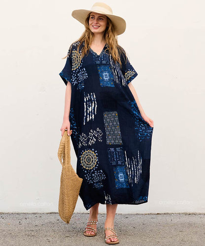 Caftan Ample À Coupe Fluide Pour Femme | Idéal Pour Les Journées Décontractées Et La Saison Chaude
