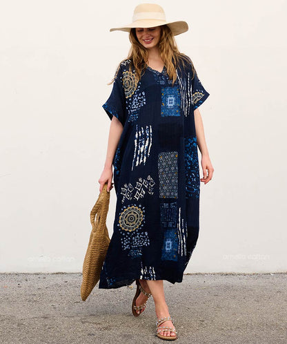 Caftan Ample À Coupe Fluide Pour Femme | Idéal Pour Les Journées Décontractées Et La Saison Chaude