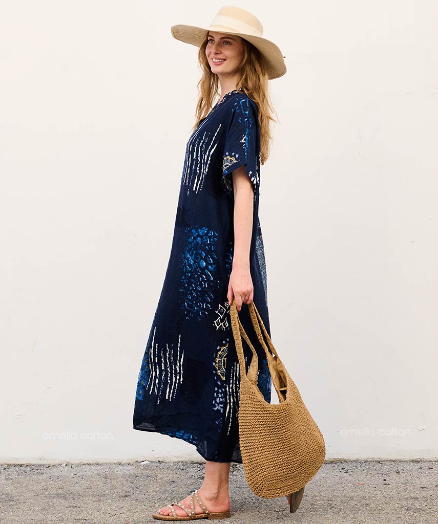 Caftan Ample À Coupe Fluide Pour Femme | Idéal Pour Les Journées Décontractées Et La Saison Chaude