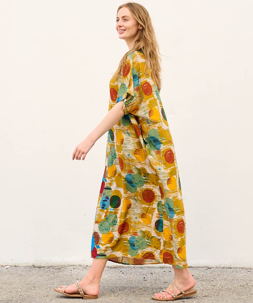 Caftan Ample À Coupe Fluide Pour Femme | Idéal Pour Les Journées Décontractées Et La Saison Chaude