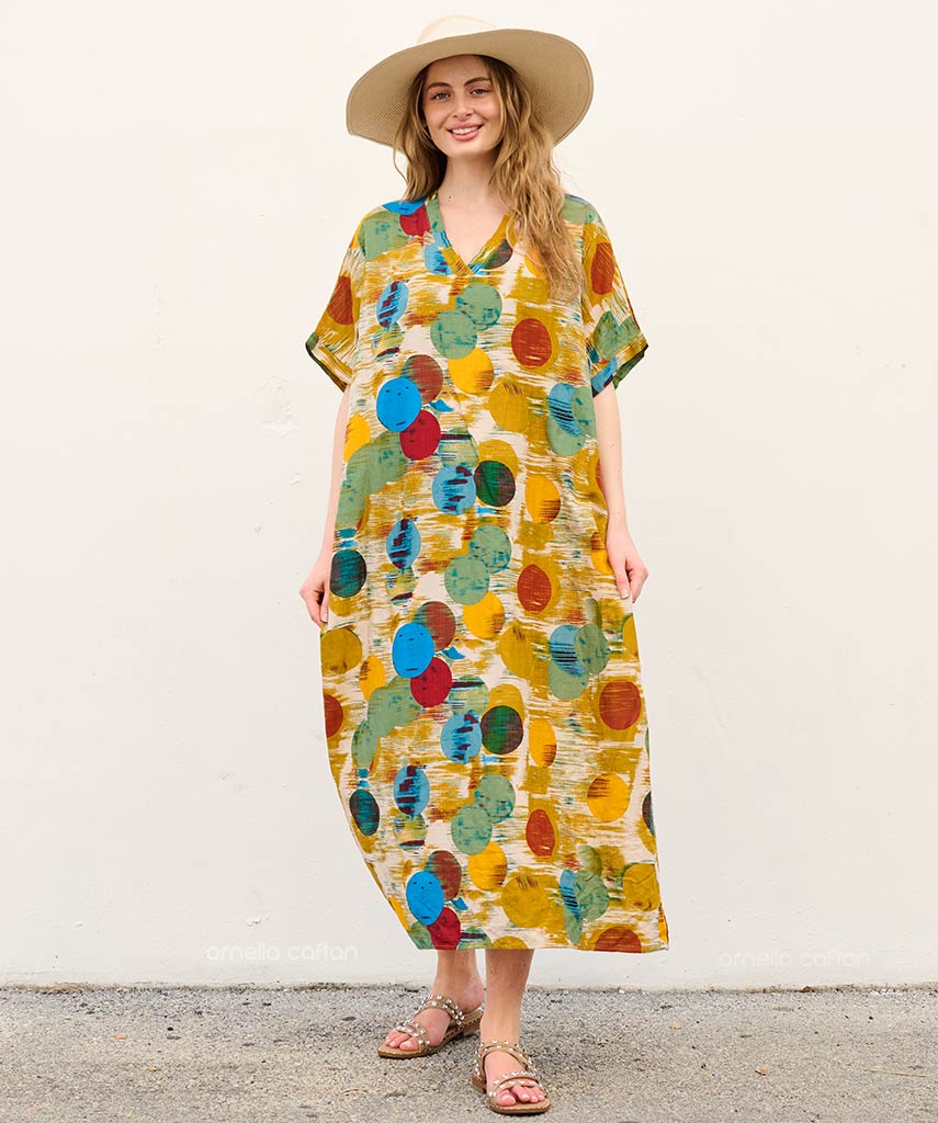 Caftan Ample À Coupe Fluide Pour Femme | Idéal Pour Les Journées Décontractées Et La Saison Chaude