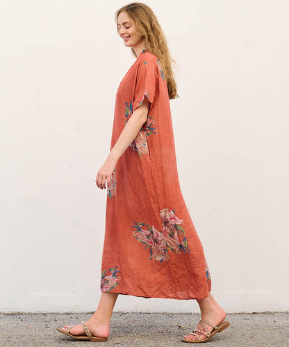 Caftan Ample À Coupe Fluide Pour Femme | Idéal Pour Les Journées Décontractées Et La Saison Chaude