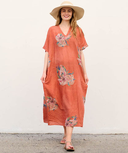 Caftan Ample À Coupe Fluide Pour Femme | Idéal Pour Les Journées Décontractées Et La Saison Chaude