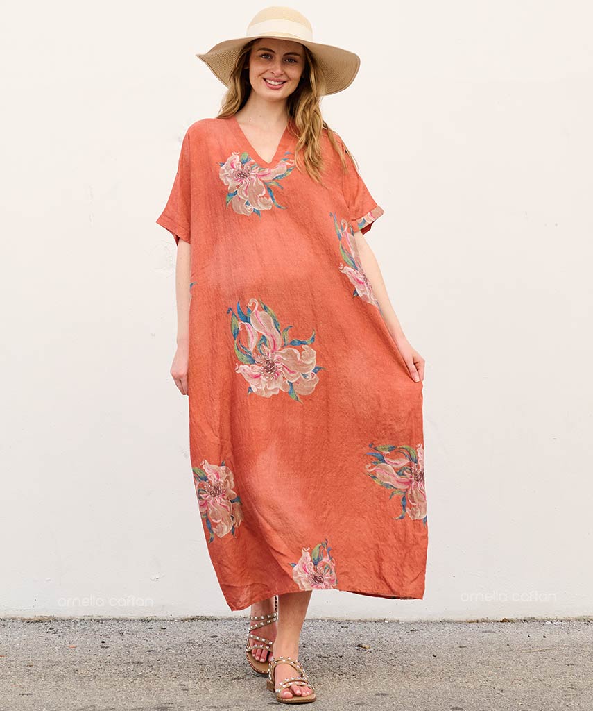 Caftan Ample À Coupe Fluide Pour Femme | Idéal Pour Les Journées Décontractées Et La Saison Chaude
