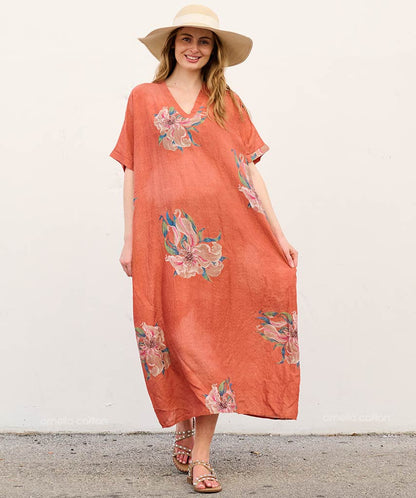 Caftan Ample À Coupe Fluide Pour Femme | Idéal Pour Les Journées Décontractées Et La Saison Chaude