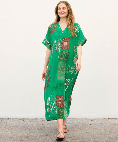Caftan Ample À Coupe Fluide Pour Femme | Idéal Pour Les Journées Décontractées Et La Saison Chaude