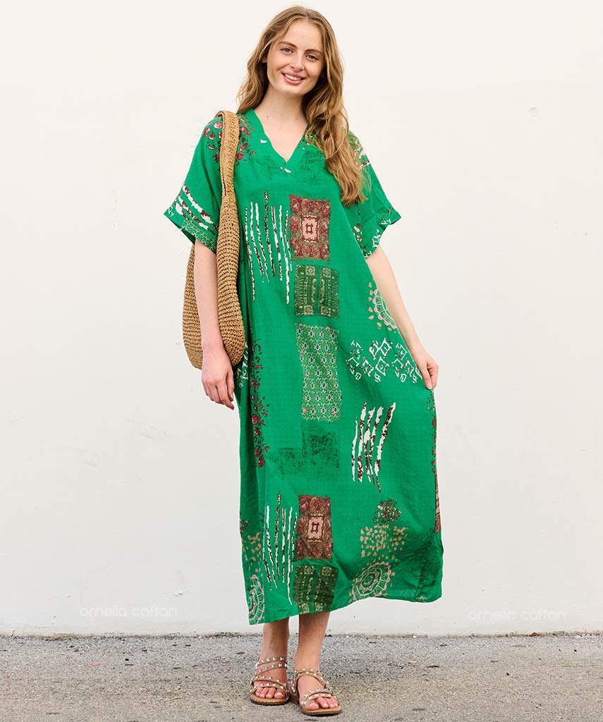 Caftan Ample À Coupe Fluide Pour Femme | Idéal Pour Les Journées Décontractées Et La Saison Chaude