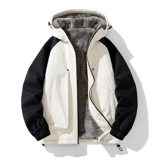 Veste D’Hiver avec Capuche Et Doublure pour Hommes | Idéale pour Saison Froide
