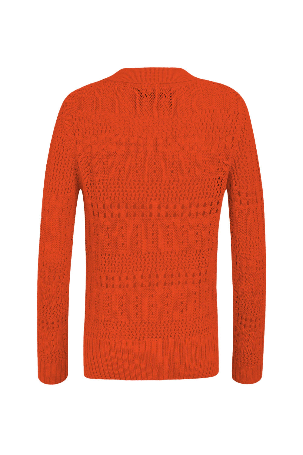 Pull En Maille Ajourée Avec Col Boutonné Pour Femme | Idéal Pour La Superposition