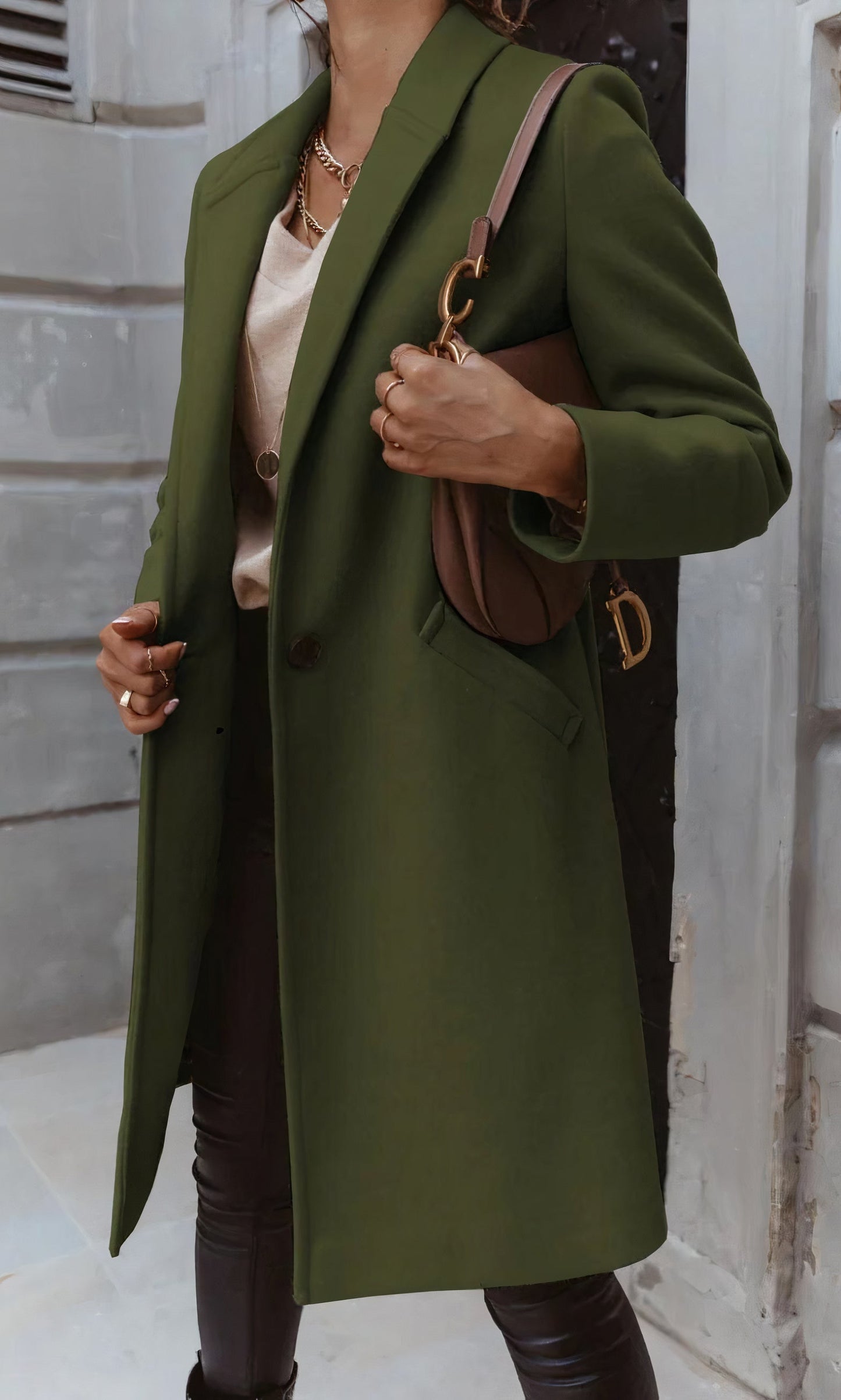 Manteau Long Avec Coupe Droite Pour Adultes | Idéal Pour La Saison Froide