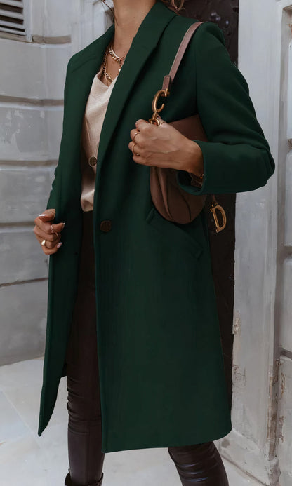 Manteau Long Avec Coupe Droite Pour Femmes | Idéal Pour La Saison Froide