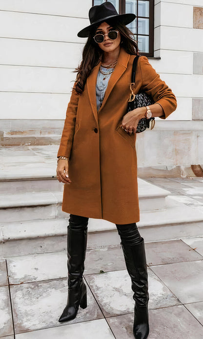 Manteau Long Avec Coupe Droite Pour Adultes | Idéal Pour La Saison Froide