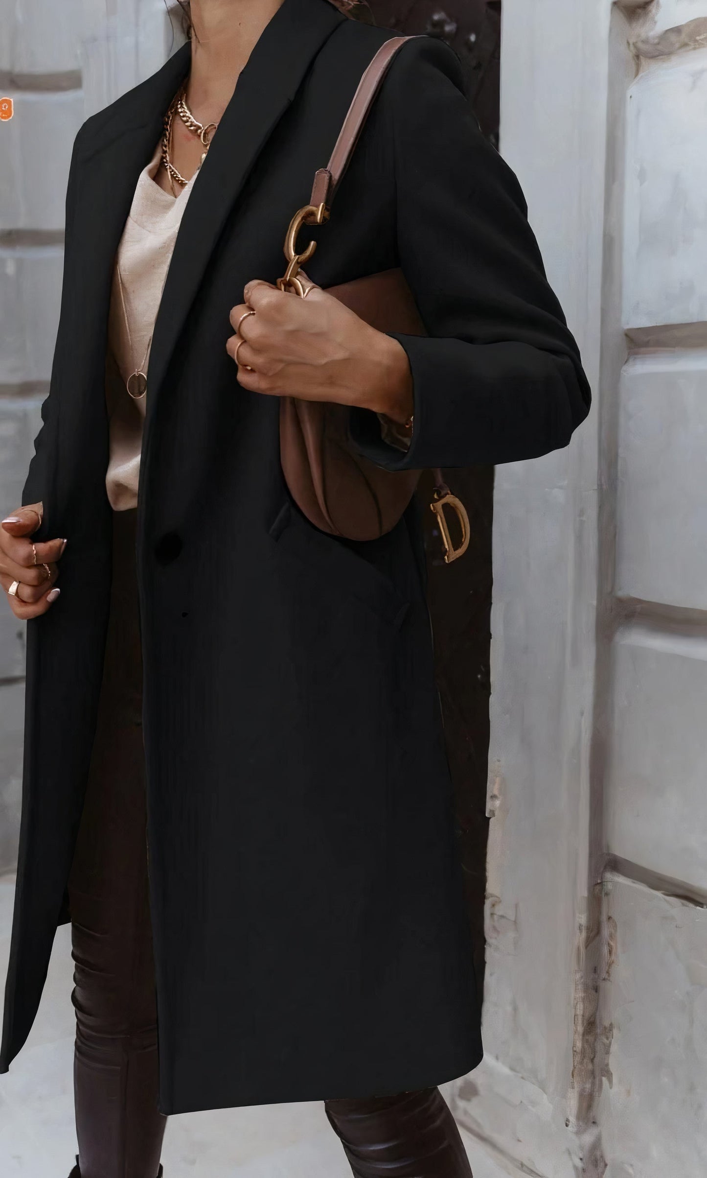 Manteau Long Avec Coupe Droite Pour Adultes | Idéal Pour La Saison Froide