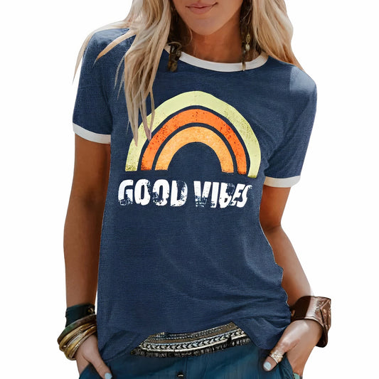 T-Shirt à Imprimé Rétro pour Adultes | Idéal pour les Journées d’Été