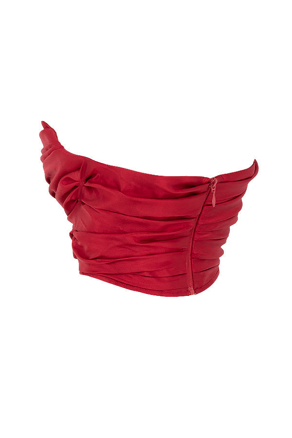 Top Corset Drapé Avec Coupe Ajustée Pour Femme | Idéal Pour Les Sorties Et Les Événements