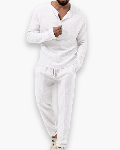 Ensemble Homme avec Haut et Pantalon Léger | Idéal pour les Journées Chaudes et le Quotidien