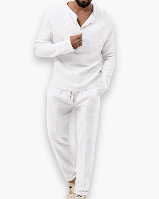 Ensemble Homme avec Haut et Pantalon Léger | Idéal pour les Journées Chaudes et le Quotidien