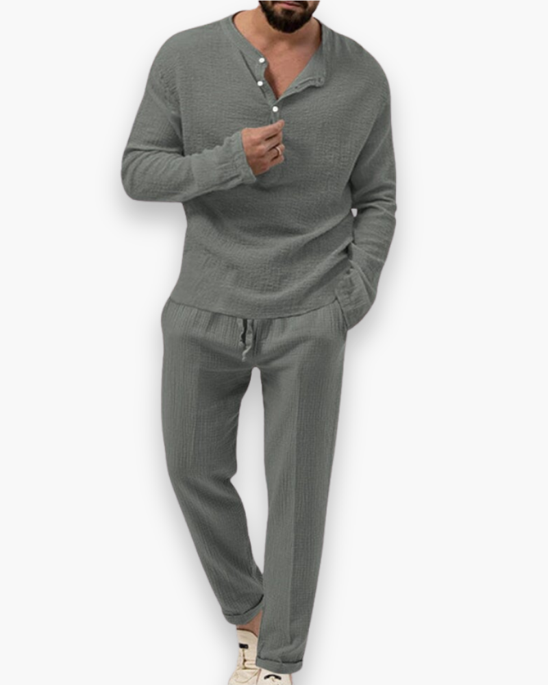 Ensemble Homme avec Haut et Pantalon Léger | Idéal pour les Journées Chaudes et le Quotidien