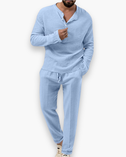 Ensemble Homme avec Haut et Pantalon Léger | Idéal pour les Journées Chaudes et le Quotidien