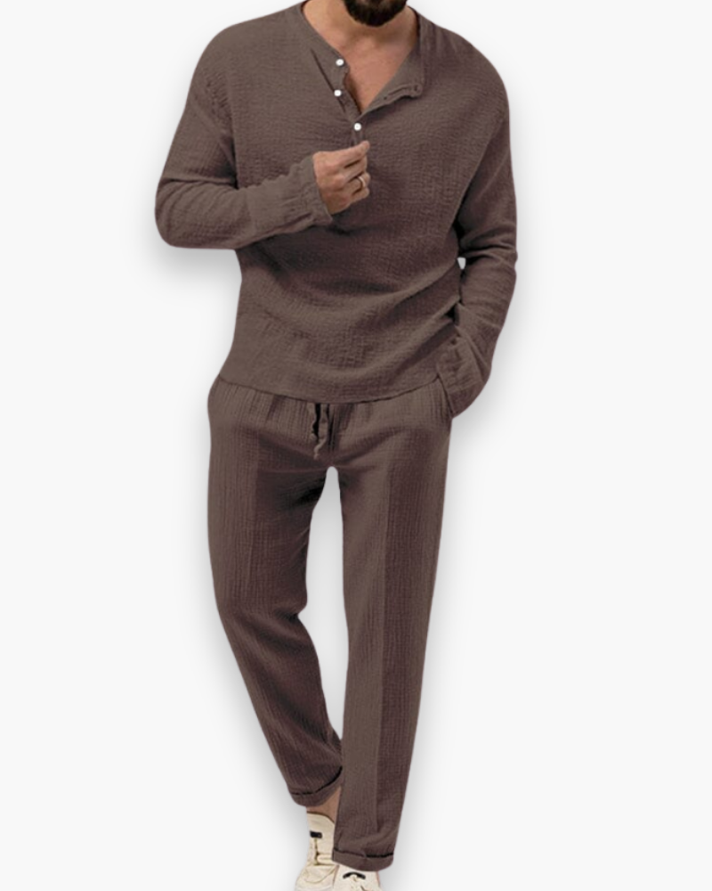 Ensemble Homme avec Haut et Pantalon Léger | Idéal pour les Journées Chaudes et le Quotidien