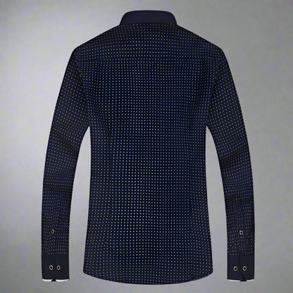 Chemise À Motifs avec Détails Contrastés pour Hommes | Idéale pour Bureau Et Usage Quotidien