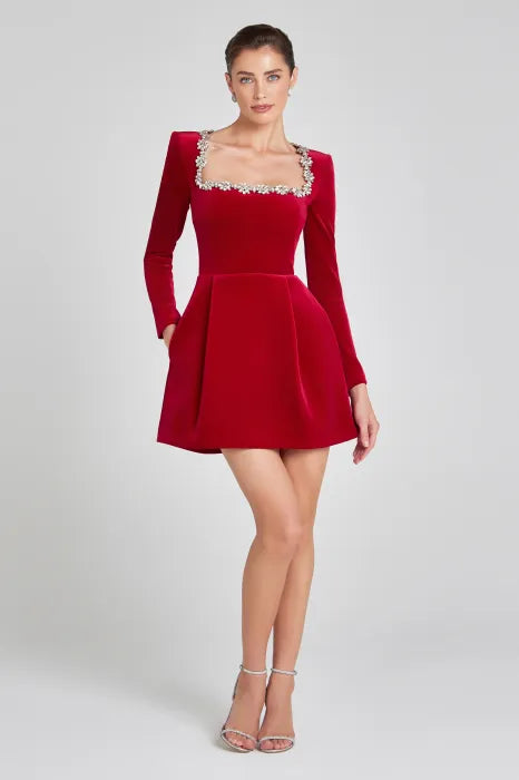 Mini-robe À Manches Longues Pour Femme | Idéal Pour L'automne