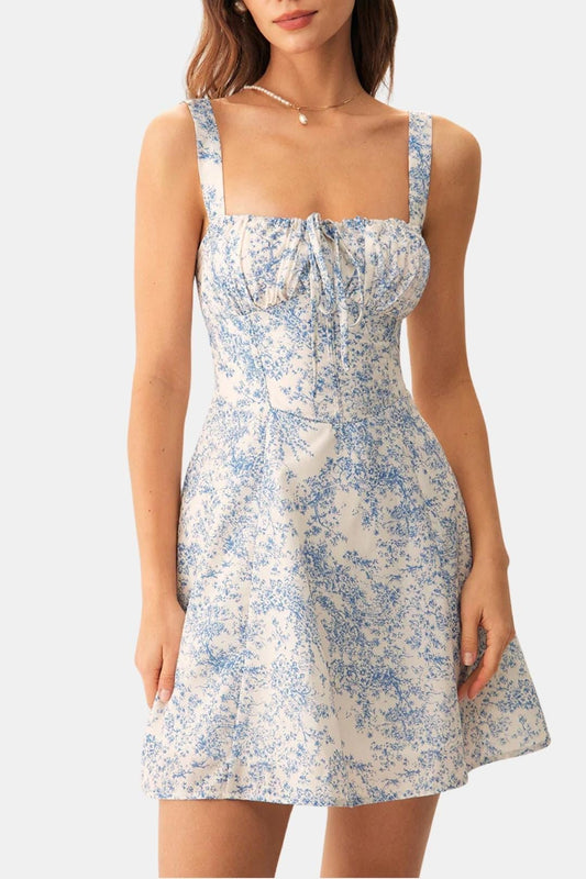 Robe Mini Avec Corsage Structuré Et Coupe A-line Pour Femme | Idéal Pour Été Et Événements
