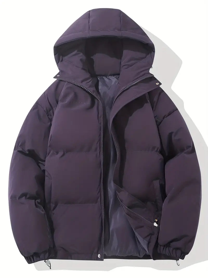 Veste Matelassée avec Capuche et Poches Fonctionnelles pour Homme | Idéal pour l’Hiver