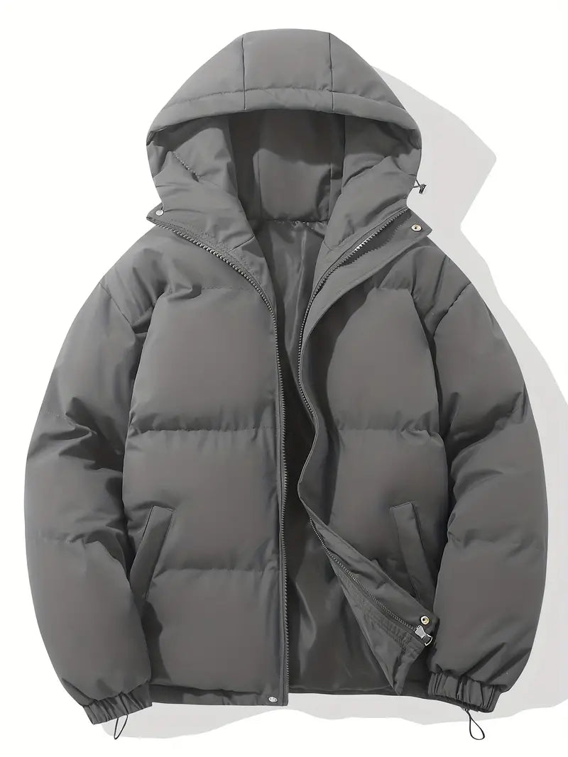 Veste Matelassée avec Capuche et Poches Fonctionnelles pour Homme | Idéal pour l’Hiver