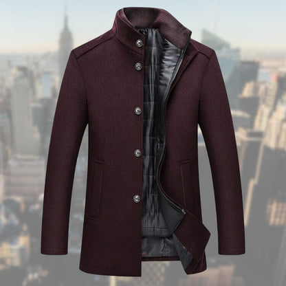 Veste d’Hiver avec Fermeture à Boutons pour Homme | Adaptée aux Occasions Formelles et à l’Usage Quotidien